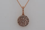 Rose Gold Pave Diamond Pendant