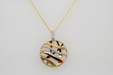 Tri Color Diamond Pendant