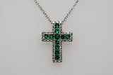 Colombian Emerald Cross