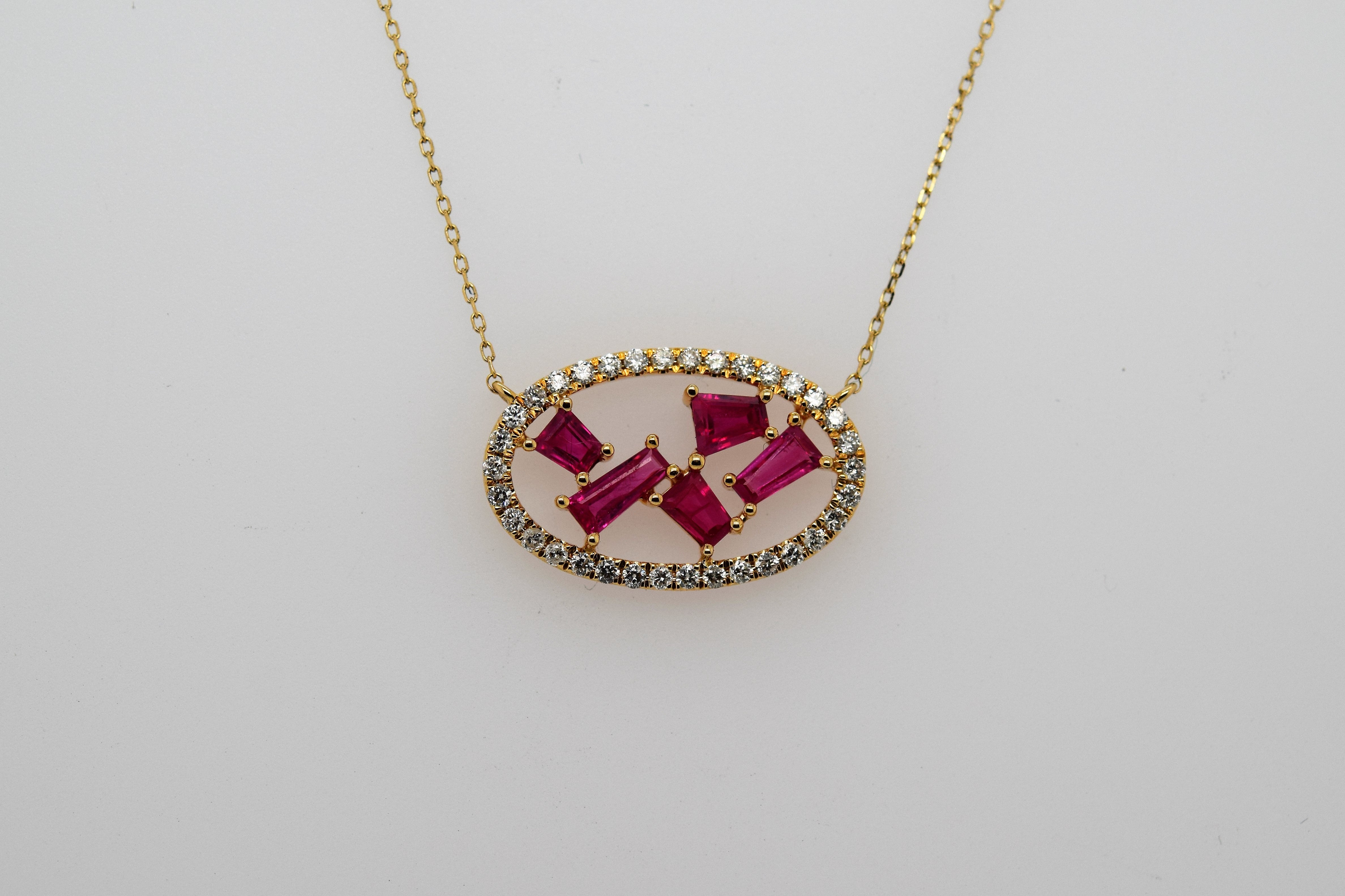 Ruby & Diamond Necklace