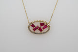 Ruby & Diamond Necklace
