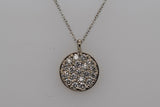 White Gold Diamond Pave Pendant