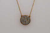 Yellow Gold Pave Diamond Pendant