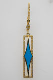 Turquoise Diamond Earrings
