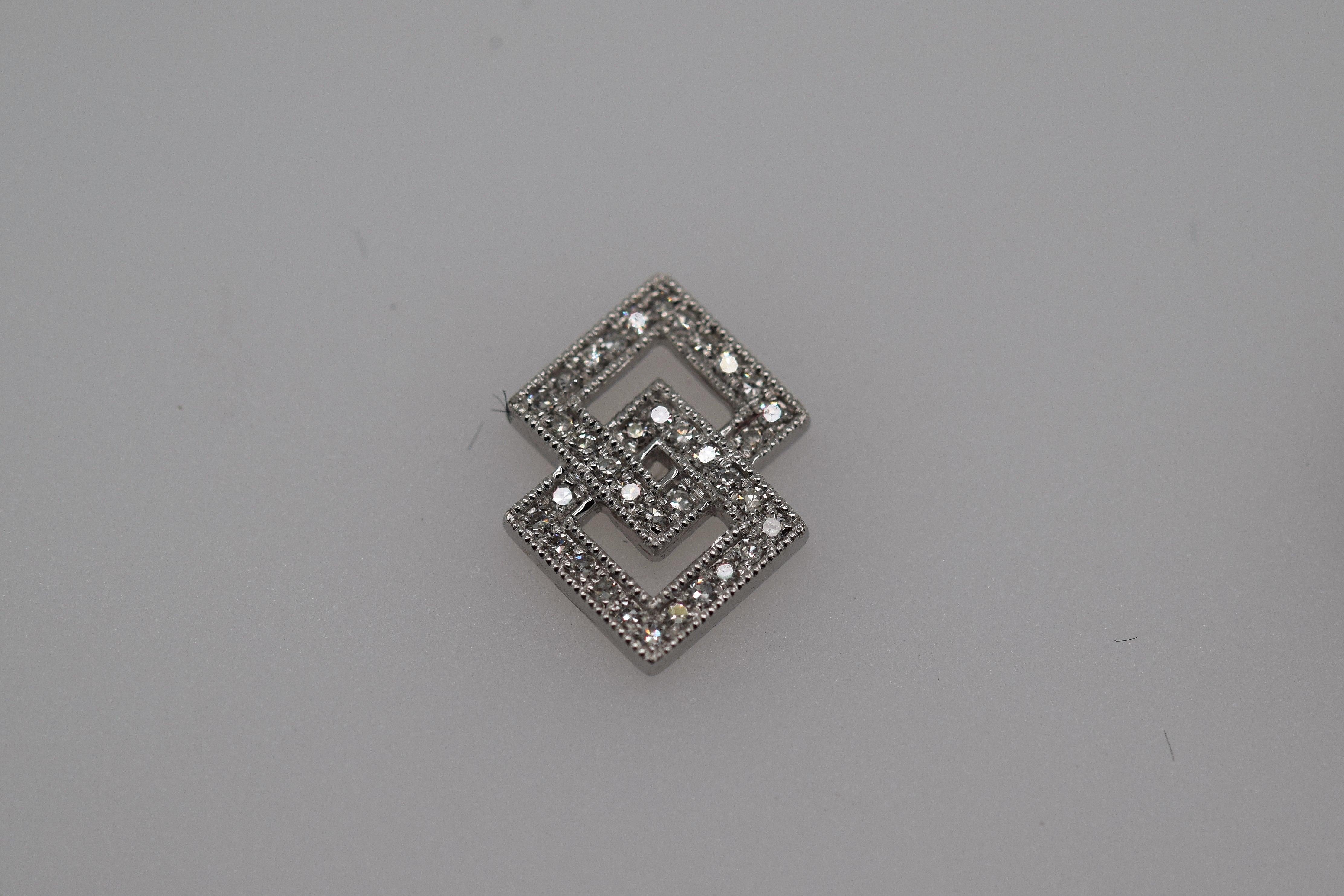 White Gold Stud Earrings