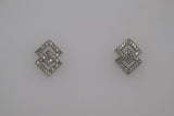 White Gold Stud Earrings