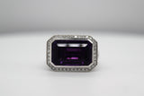 Brazilian Amethyst Diamond Ring