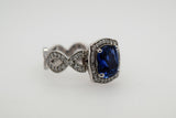 Ceylon Sapphire & Diamond Ring