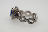Ceylon Sapphire & Diamond Ring