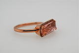 Morganite Diamond Rose Gold Ring