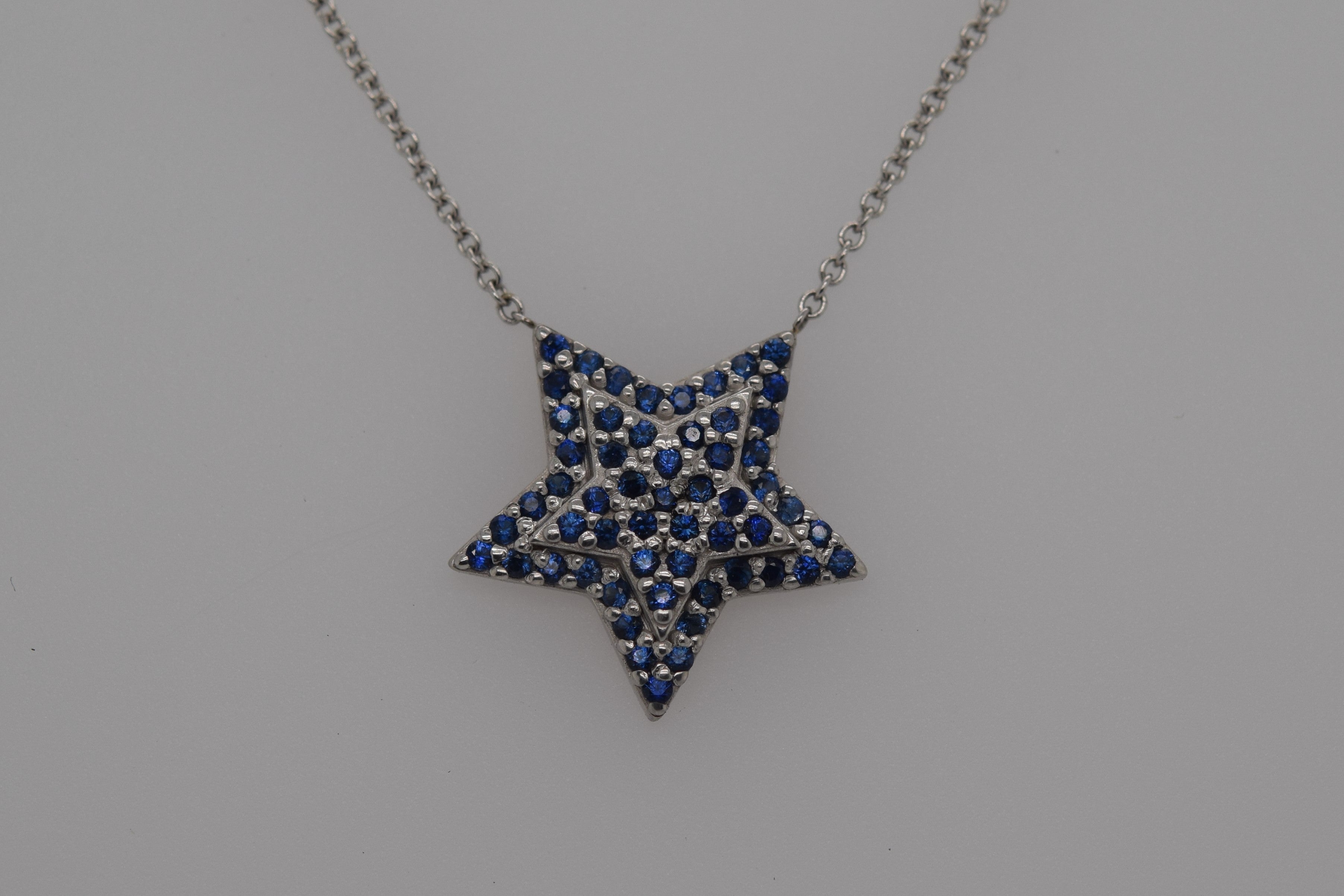 Ceylon Sapphire Star Necklace