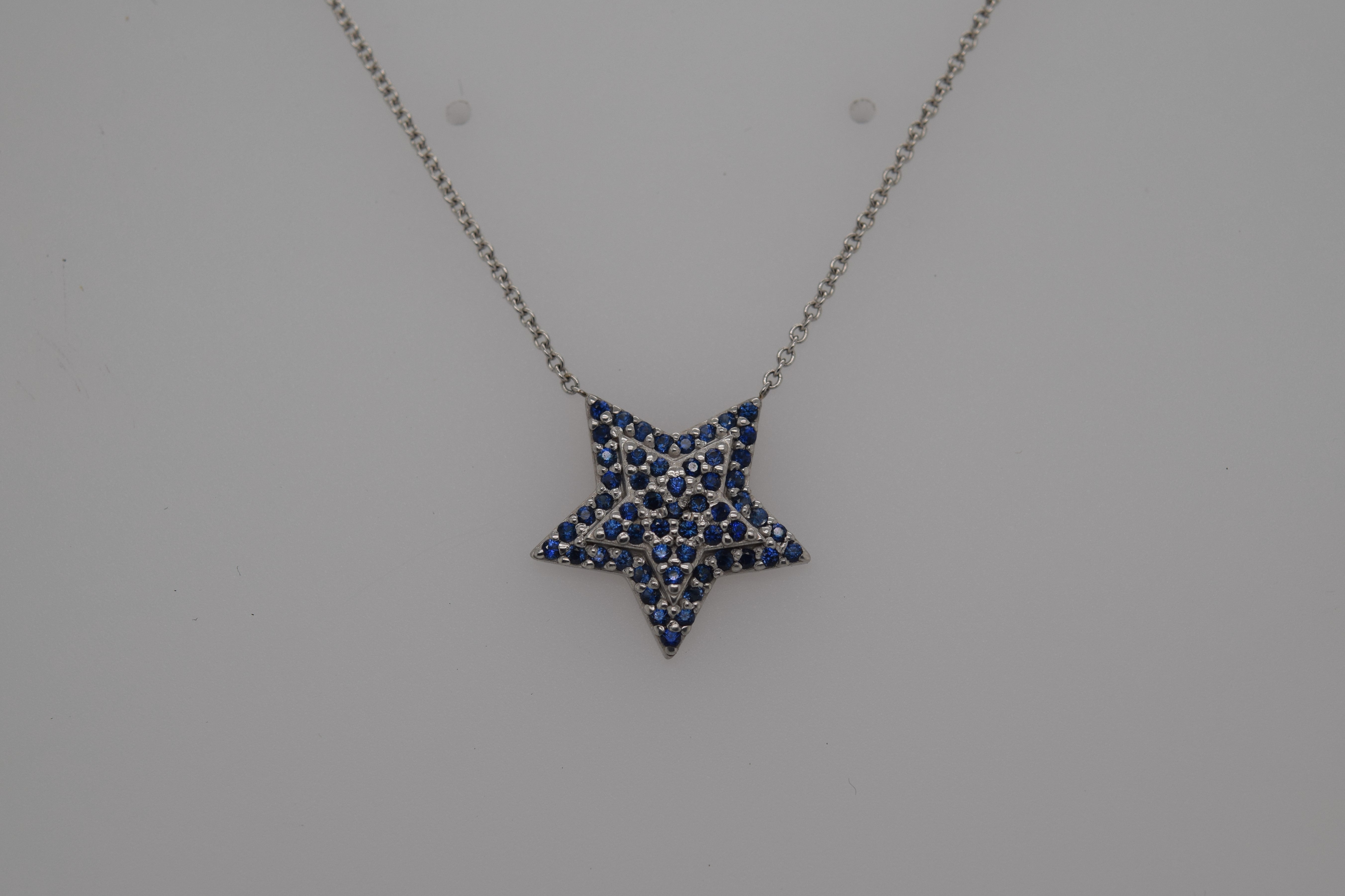 Ceylon Sapphire Star Necklace