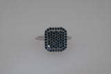 Blue Diamond Ring