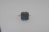 Blue Diamond Ring