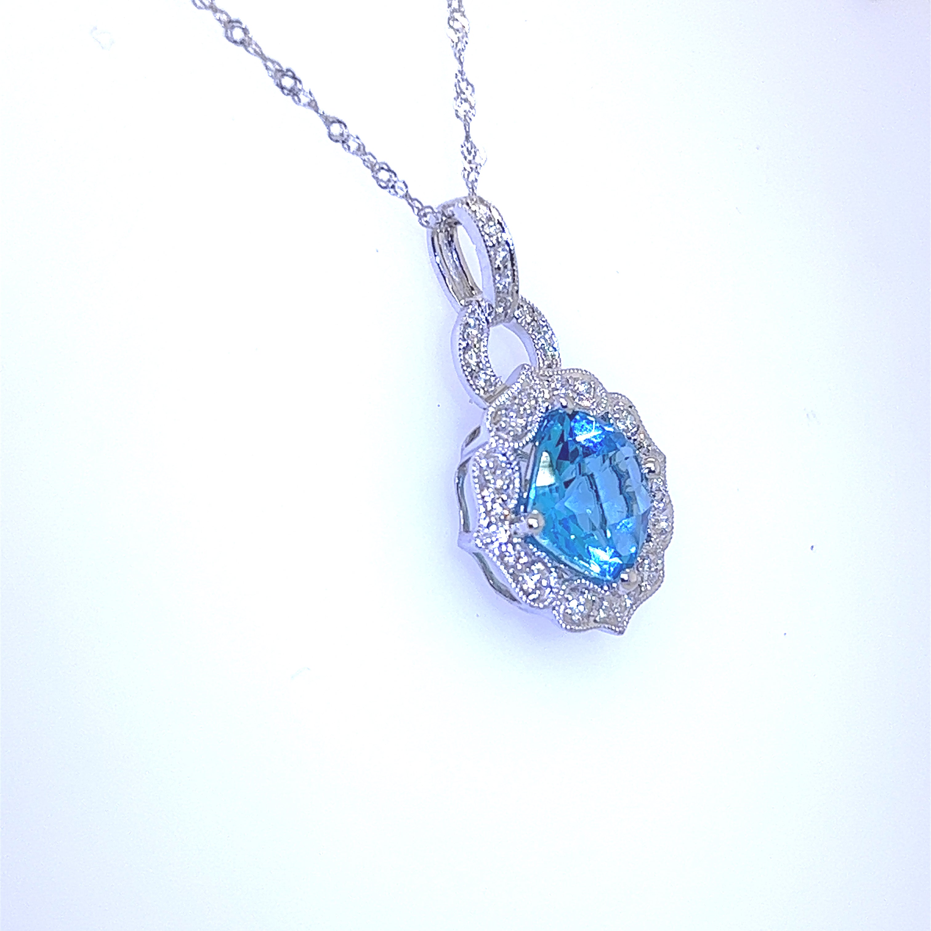 Blue Topaz Necklace