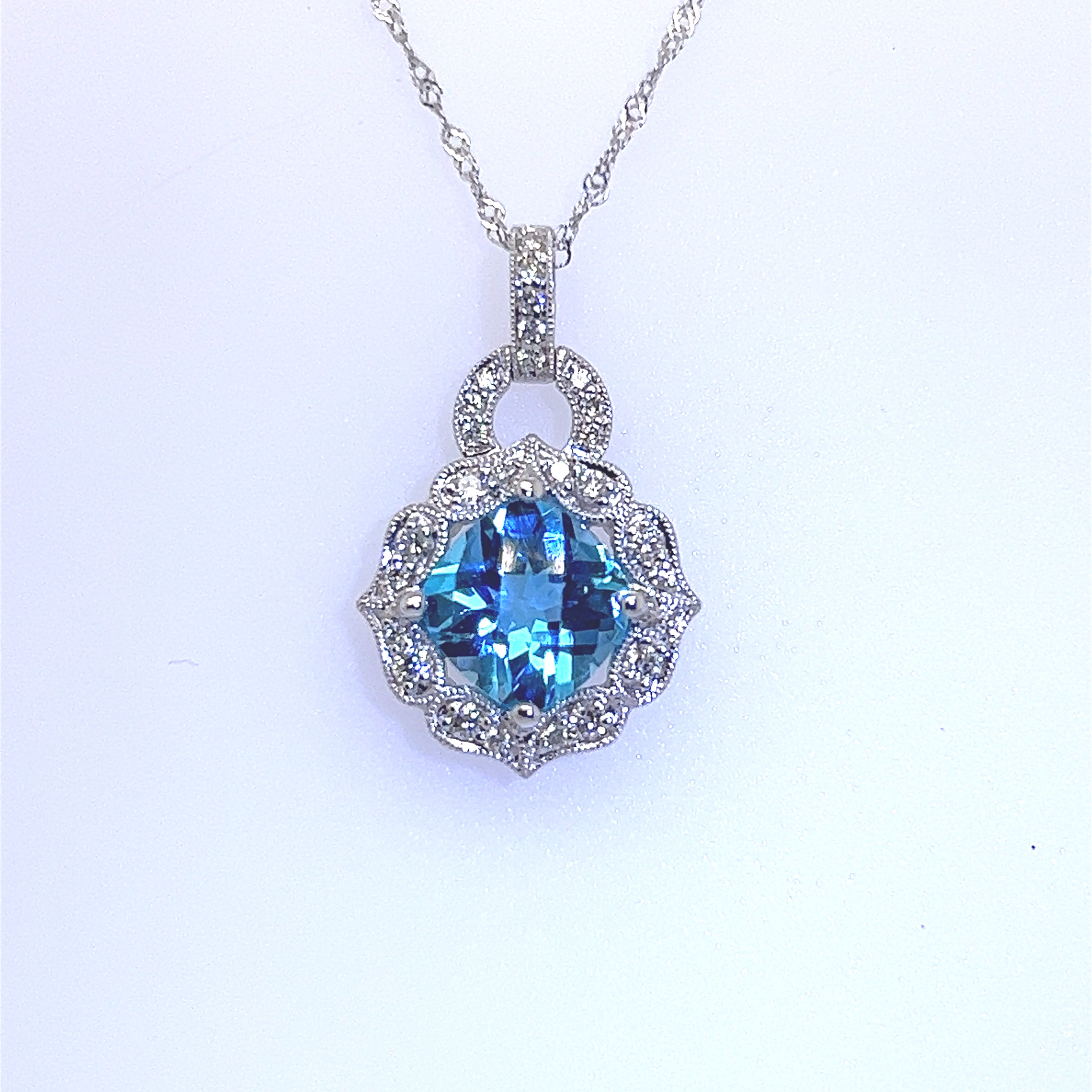 Blue Topaz Necklace