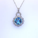Blue Topaz Necklace