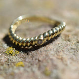 Twisted Knot Ring |Gold Ring | Dainty Ring |Stackable Ring | DiamondRing |Stacking Ring | Braided Ring | Minimalist Ring | 14K Gold