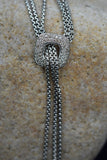 Silver Diamond Pave Necklace | Diamond Necklace | Silver Necklace | MinimalistNecklace | 925 Silver | Women’s Necklace | Pave Se