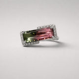 Watermelon Tourmaline Custom Ring