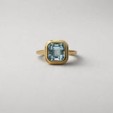 Bezel Set Asher Cut Aquamarine