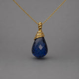 Lab Blue Sapphire Pendant