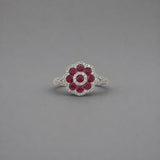Ruby Flower Ring