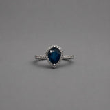 Pear Shaped Blue Sapphire