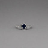 Halo Sapphire Ring