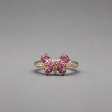 Pink Sapphire Butterfly Ring