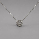 Flower Pendant Statement Necklace
