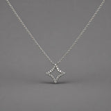 White Gold Star Necklace