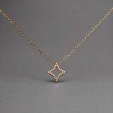 Yellow Gold Star Necklace