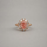 Pink Lab Oval Diamond