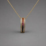 Rainbow Sapphire Pendant