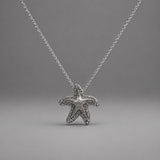 Diamond Starfish Necklace