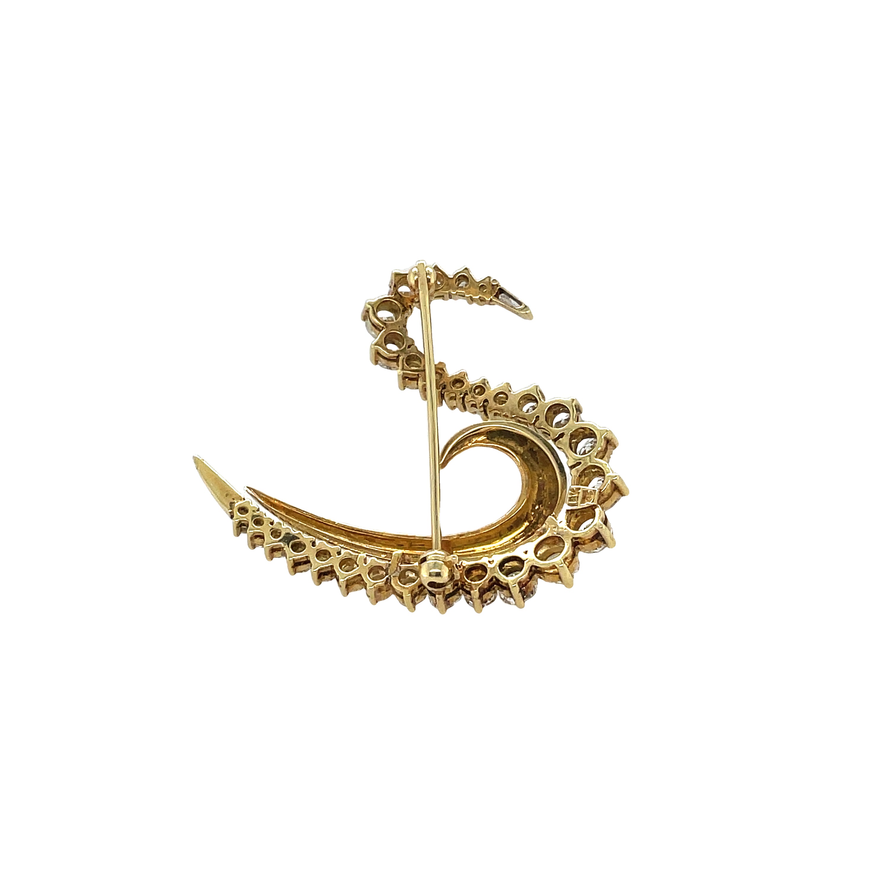 Vintage Delicate Gold Swan pin