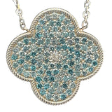 Blue Diamond Pendant Necklace