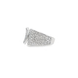 Pave White Gold Band