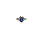 Platinum Sapphire Ring