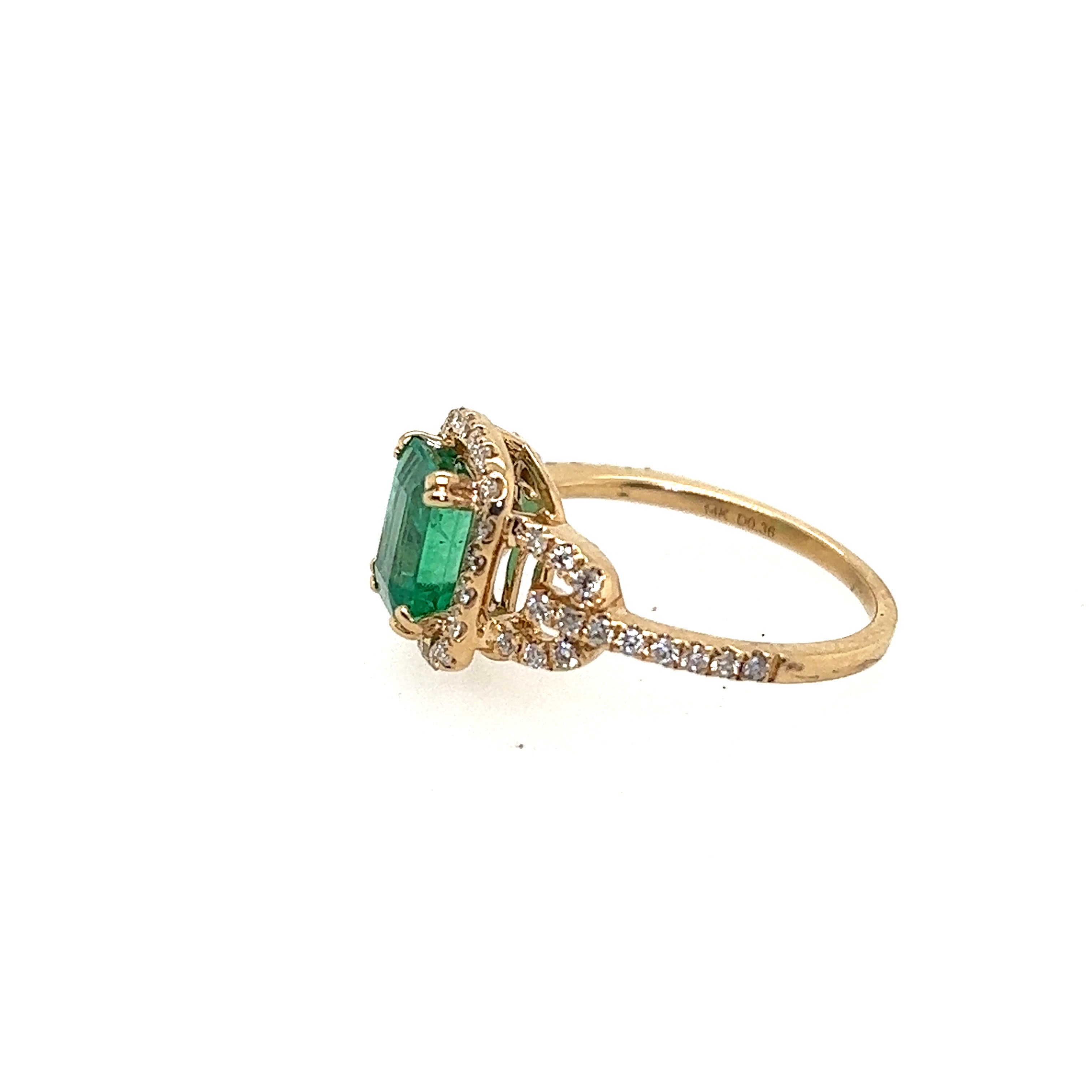 Emerald Ring | Yellow Gold Ring
