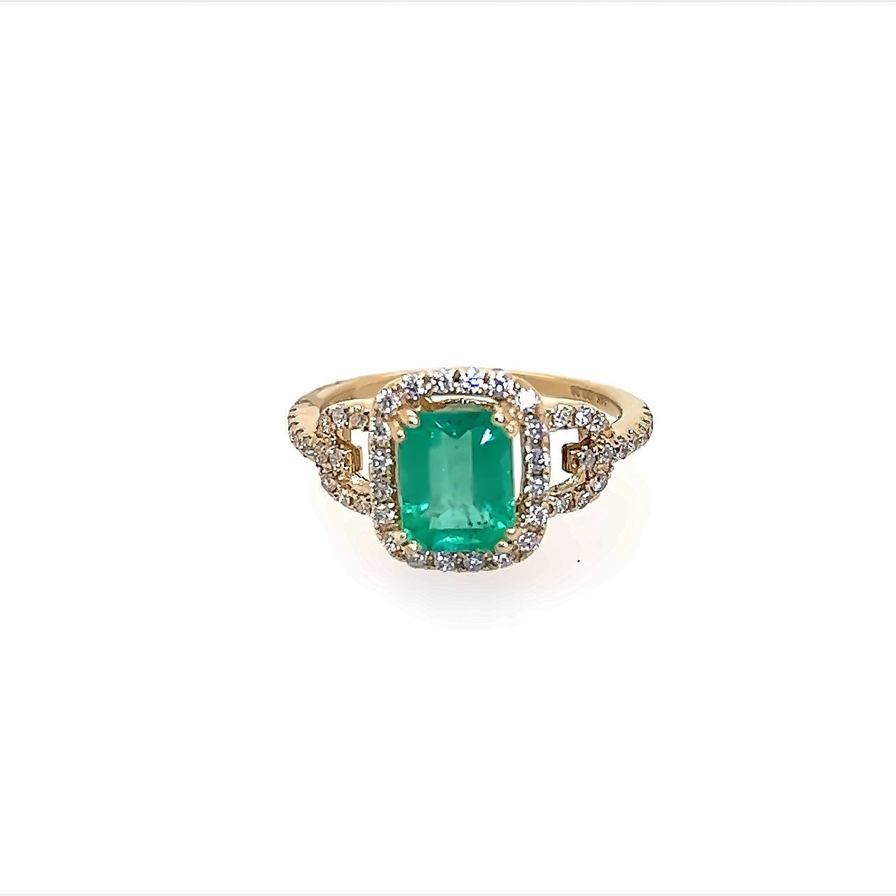 Emerald Ring | Yellow Gold Ring