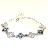 Sapphire and Diamond Bracele