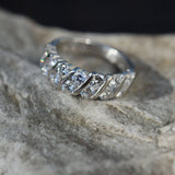 Diamond Ring | Platinum950 Ring | Engagement Ring | Diamond Band | Dainty | Wedding Band | Women’s Ring | Eternity Band | Diamond Ring Band